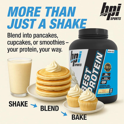 Best Protein Powder, 100% Whey Blend for Muscle Growth & Recovery, Vanilla Swirl, 5 Lbs (72 Servings)