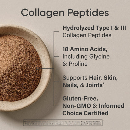Collagen Peptides Hydrolyzed Powder Protein for Healthy Skin Hair Nails & Joints