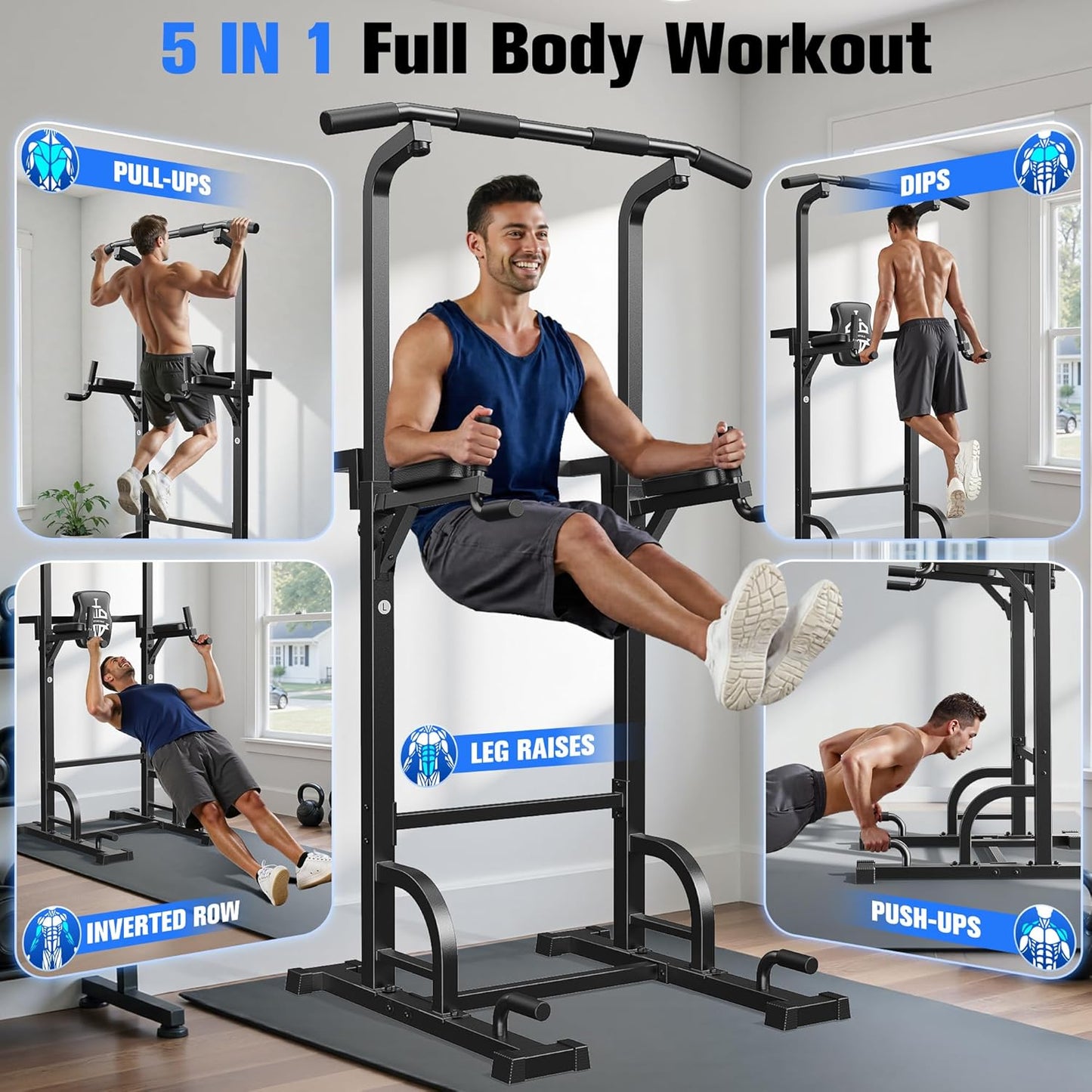 Pull Up Bar Dip Station