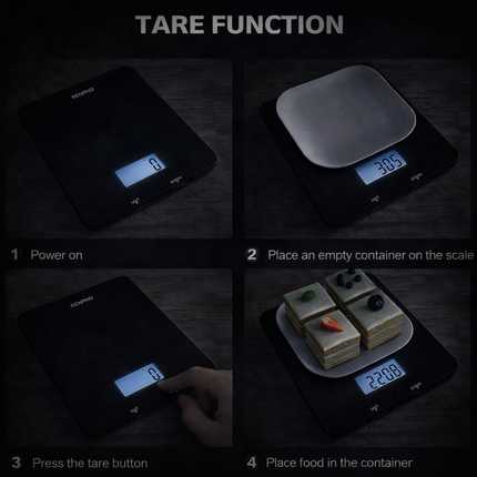 Bluetooth Food Scale with App, Digital Smart Kitchen Scale, Glass, White