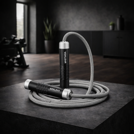 Weighted Rope - 1LB Heavy Jump Rope for Men Women Fitness Workouts, Non-Slip Aluminum Handles, Premium Skipping Rope for Exercise, Adjustable Length 9MM Solid Pvc/Cotton Rope