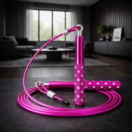 Jump Rope,  Speed Jumping Rope for Training Fitness Exercise, Adjustable Adults Workout Skipping Rope for Men, Women, Kids, Girls