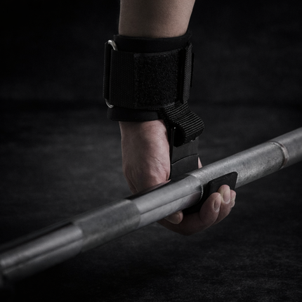 Weight Lifting Hook Grips with Wrist Wraps Hand-Bar Wrist Strap Gym Fitness Hook Weight Strap Pull-Ups Power Lifting Gloves