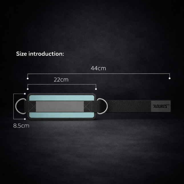 Adjustable Padded Ankle Wrist Cuffs Padded Straps D-Ring Glute Kickback for Cable Machine, Ideal for Glutes Exercises