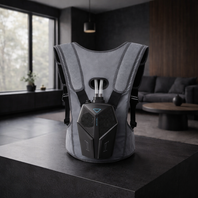 Water Cooled Cooling Vest,Portable Cooling,Wearing Air Conditioning Clothes,Cooling Vest for Climbing Fishing and Outdoor Work