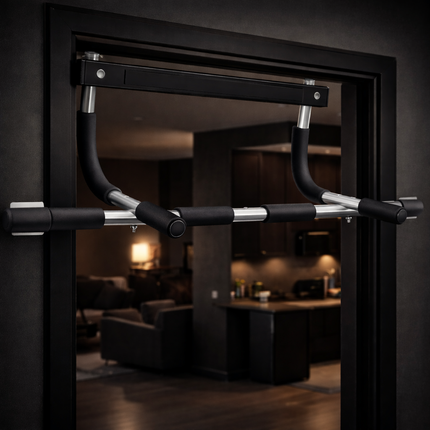 Pull up Bar for Doorway | Thickened Steel Max Limit 440 Lbs Upper Body Fitness Workout Bar| Multi-Grip Strength for Doorway | Indoor Chin-Up Bar Fitness Trainer for Home Gym Portable