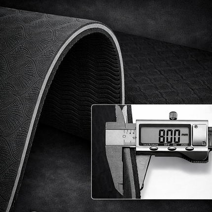 Yoga Mat with Strap, 1/3 Inch Extra Thick Yoga Mat Double-Sided Non Slip, Professional TPE Yoga Mats for Women Men, Workout Mat for Yoga, Pilates and Floor Exercises