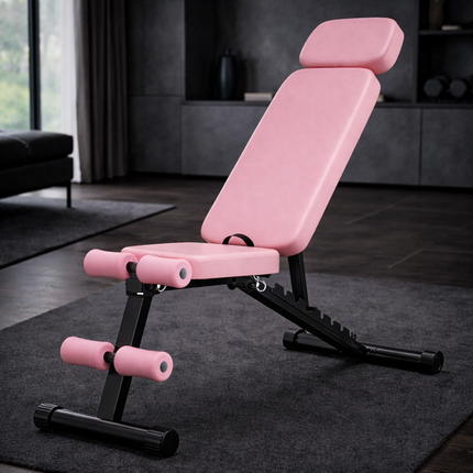 9 Positions Adjustable Weight Bench,Foldable Workout Bench Olympic Weight Bench for Home Gym Full Body Strength Training,Support up to 800Lbs