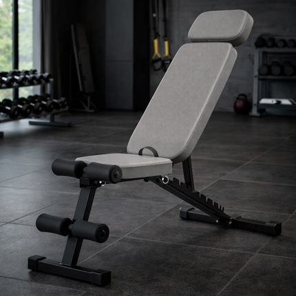 9 Positions Adjustable Weight Bench,Foldable Workout Bench Olympic Weight Bench for Home Gym Full Body Strength Training,Support up to 800Lbs