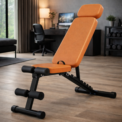 9 Positions Adjustable Weight Bench,Foldable Workout Bench Olympic Weight Bench for Home Gym Full Body Strength Training,Support up to 800Lbs
