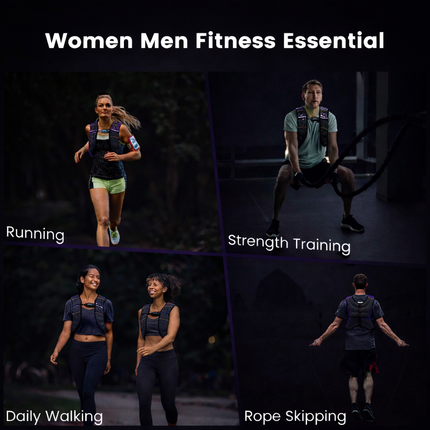 Weighted Vest Purple 8 Lb Weight Vest for Woman Men Sport Weighted Vest with Reflective Stripe Adjustable Buckle Straps Mesh Pocket for Strength Training Running