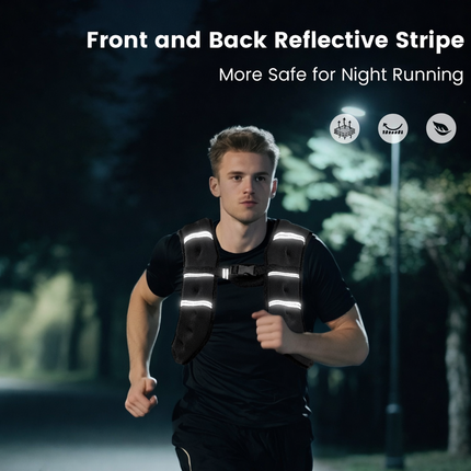 Weighted Vest Purple 8 Lb Weight Vest for Woman Men Sport Weighted Vest with Reflective Stripe Adjustable Buckle Straps Mesh Pocket for Strength Training Running