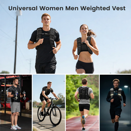Weighted Vest Purple 8 Lb Weight Vest for Woman Men Sport Weighted Vest with Reflective Stripe Adjustable Buckle Straps Mesh Pocket for Strength Training Running