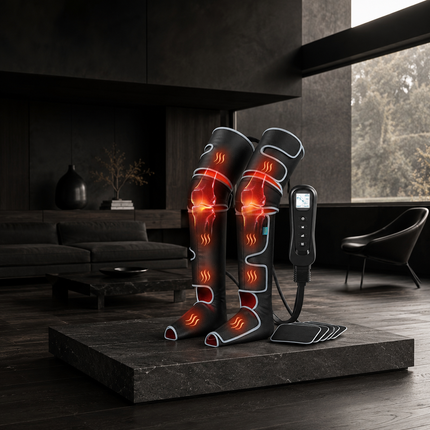 Leg Massager for Circulation and Pain Relief FSA, Gifts for Men Women Dad Mom, Leg Massager with Heat and Compression, 2 Heat 5 Modes 4 Intensities 4 Extenders