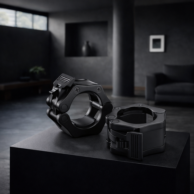 Barbell Collar Barbell Clamps 2 Inch Barbell Clips 2Pcs Quick Release for Weightlifting Bar