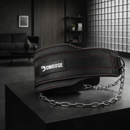 Dip Belt for Weight Lifting, Pullup, Squats & Dips - 36" Robust Steel Chain, Comfortable Neoprene Padding Supports 350Lbs - Gym Weight Belt for Strength Training Workout & Weightlifting