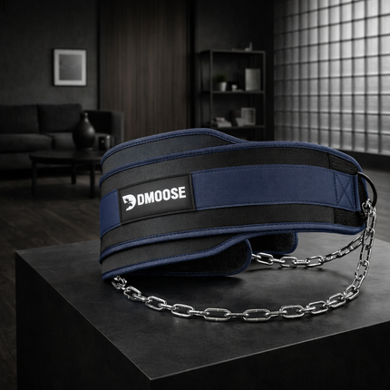 Dip Belt for Weight Lifting, Pullup, Squats & Dips - 36" Robust Steel Chain, Comfortable Neoprene Padding Supports 350Lbs - Gym Weight Belt for Strength Training Workout & Weightlifting