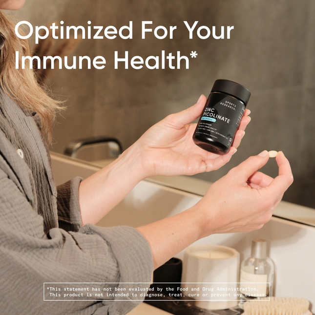 High Potency Zinc Picolinate 30Mg Organic Coconut Oil Gluten Free (180 Softgels)