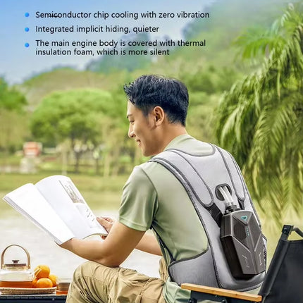 Water Cooled Cooling Vest,Portable Cooling,Wearing Air Conditioning Clothes,Cooling Vest for Climbing Fishing and Outdoor Work