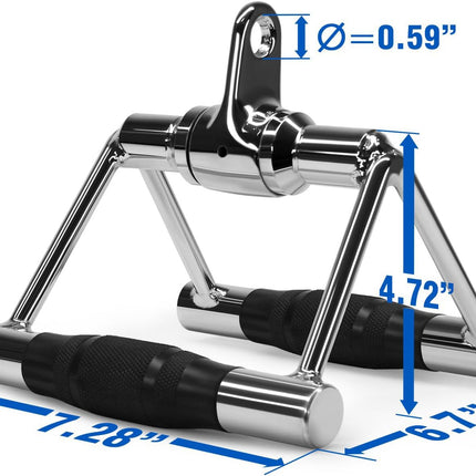 Cable Machine Attachment, Double D Handle & Tricep Rope Cable Attachment, Weight Machine Accessories Load 880 LB for Home Gym
