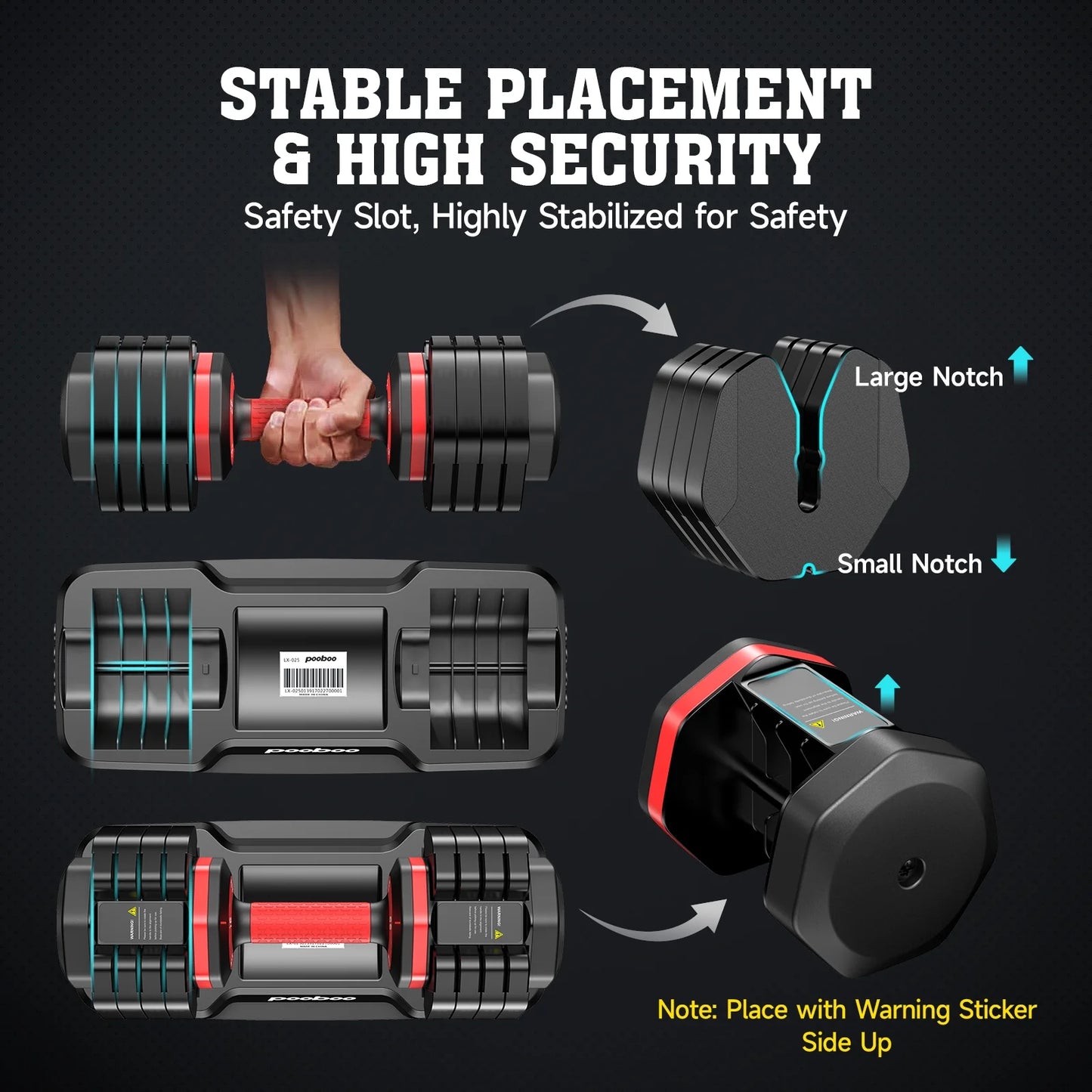 55LB Adjustable Dumbbells 15Lb to 55Lb Adjustable Dumbbells for Home Gym Exercise Equipment